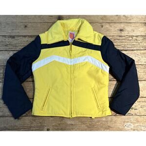 Vintage SKYR Women’s Size L Yellow Black Ski Jacket